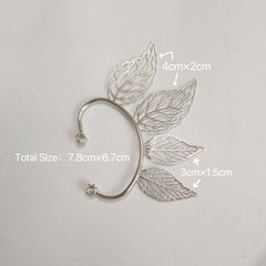 Elf Hollow Leaf Ear Cuffs
