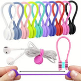 5pcs Silicone Magnetic Cable Winder