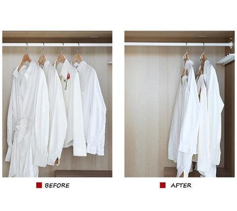 Space-Saving Clothes Hanger Connector Hooks