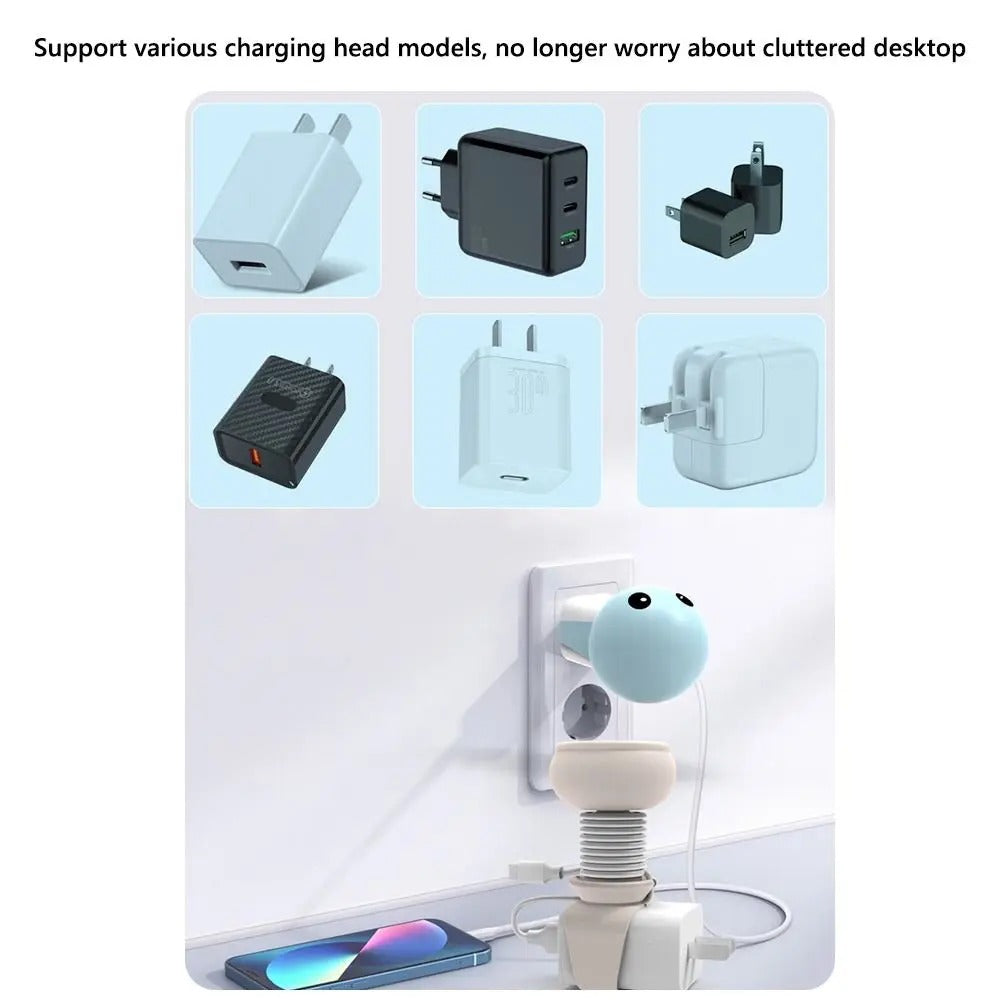 Portable Data Cable Winder with Silicone Binding Belt