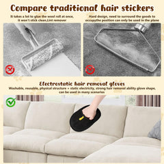 Double-Sided Pets Grooming Gloves