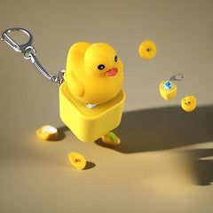 ๐ฅ Duckeys Mini Mechanical Keychain โ The Cutest Click Ever!