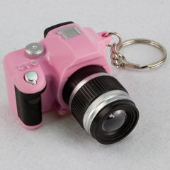 Mini SLR Camera LED Flashlight Keychain