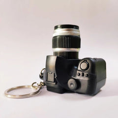 Mini SLR Camera LED Flashlight Keychain