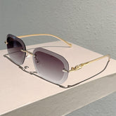 🌟 Trendy Rimless Gradient Sunglasses