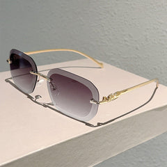 🌟 Trendy Rimless Gradient Sunglasses