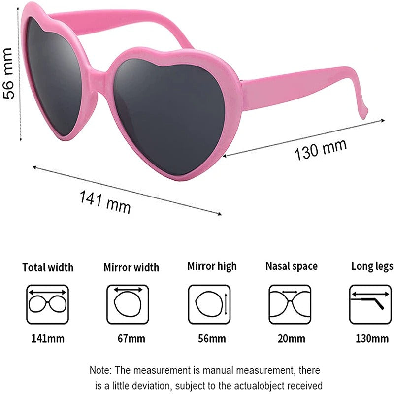 Heart Shaped Effects Glasses Watch The Lights Change To Heart Shape At Night