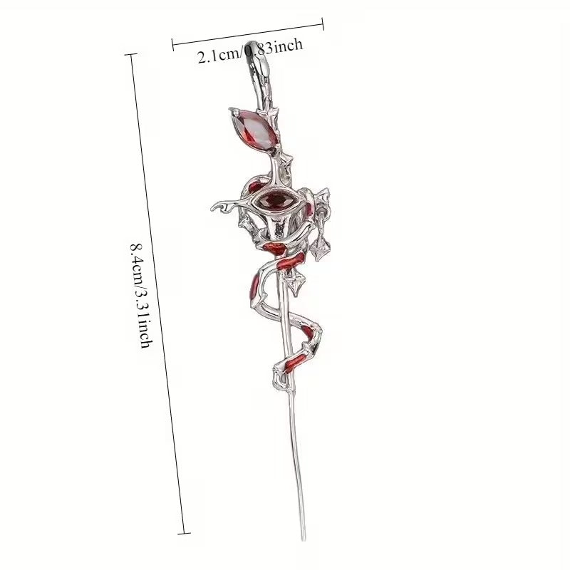 New Snake-Shaped Piercing Stud Earrings