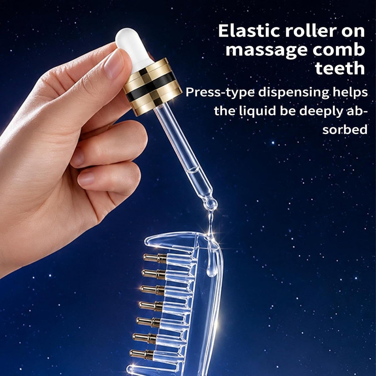 Scalp Oil Dispenser Comb