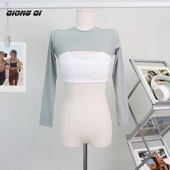 FlexFit Long Sleeve Crop Top