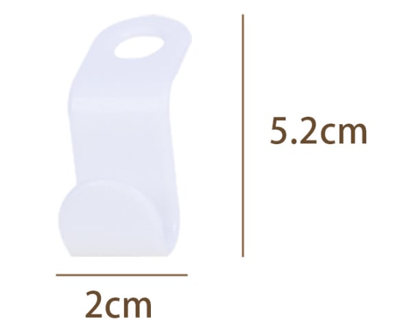 Space-Saving Clothes Hanger Connector Hooks