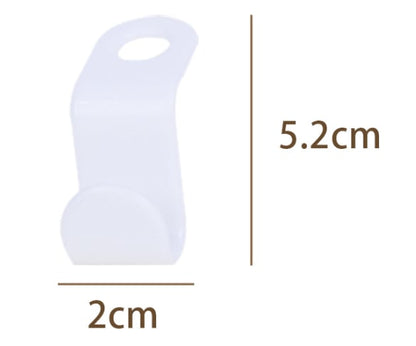 Space-Saving Clothes Hanger Connector Hooks