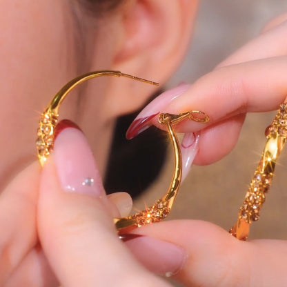 💎Circle Earrings with Zirconia