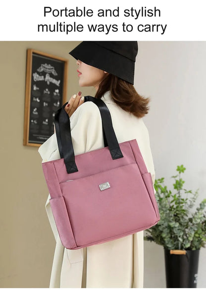 Water Repellent Multi Pocket Nylon Shoulder Bag👜
