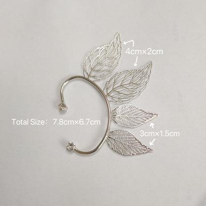 Elf Hollow Leaf Ear Cuffs