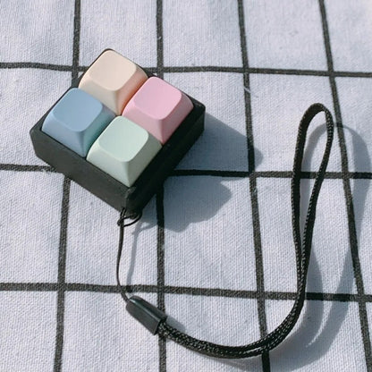 Finger Keyboard Keycap Stress Relief KeyChain