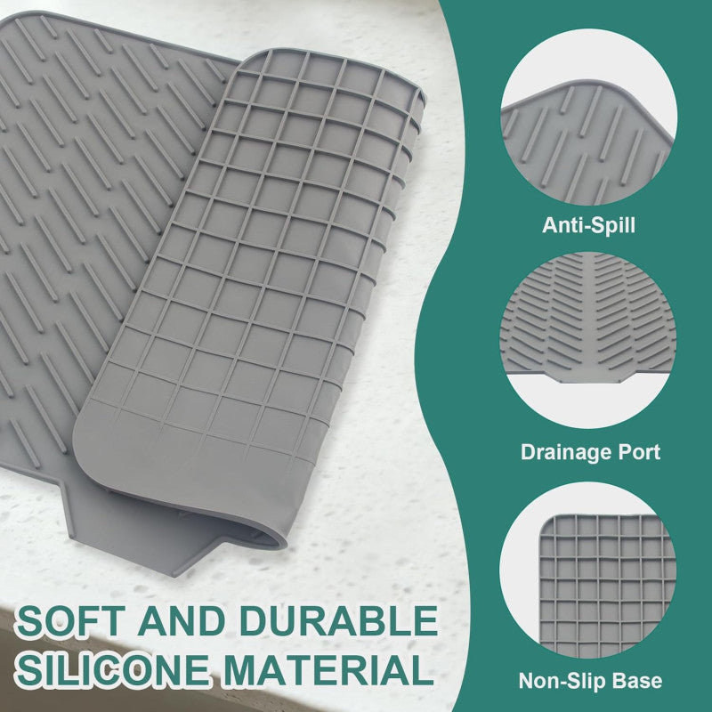 Silicone Dish Drying Mat for Kitchen Counter