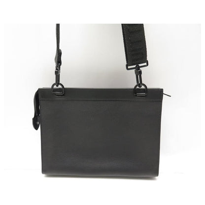 LV Messenger Bag Aerogram Black Leather