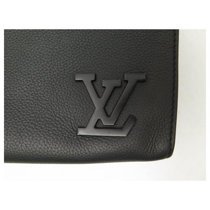 LV Messenger Bag Aerogram Black Leather