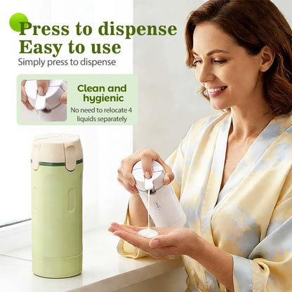 4-in-1 Travel Dispenser Bottle