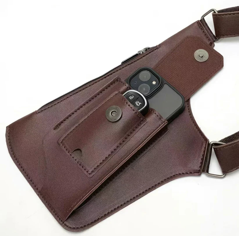 Adjustable Medieval Leather Harness Holster Bag
