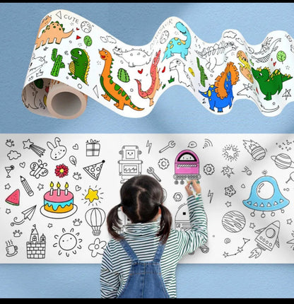 Coloring Paper Roll for Kids