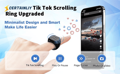 Fingertip Wireless Bluetooth Remote Control