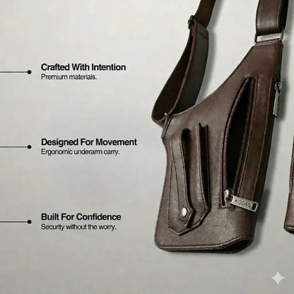 Adjustable Medieval Leather Harness Holster Bag