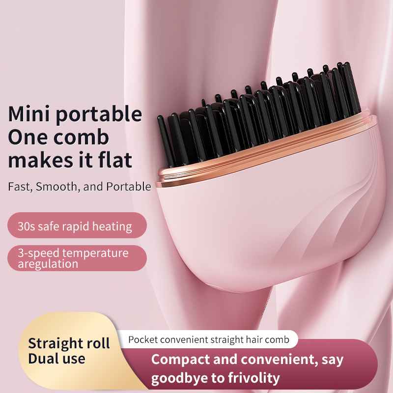 Mini Portable Wireless Hair Straightener
