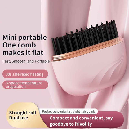 Mini Portable Wireless Hair Straightener