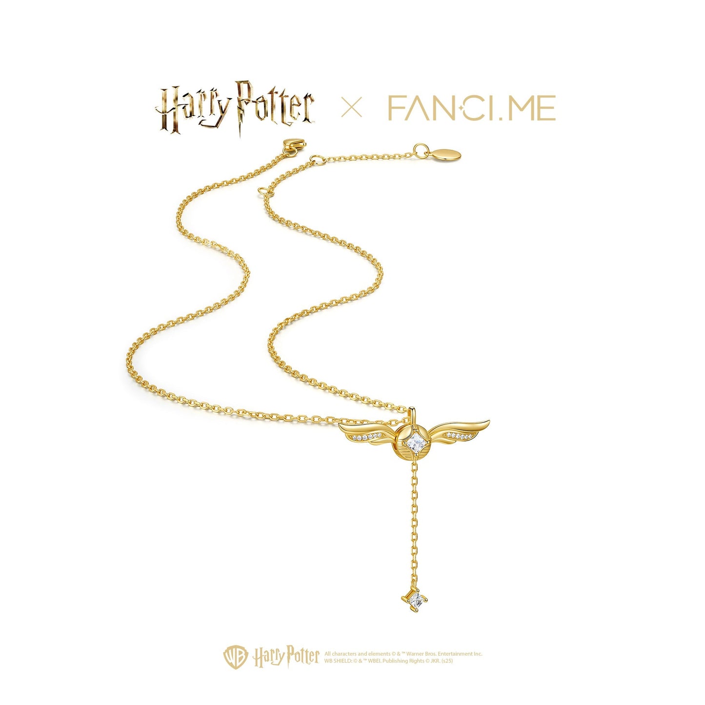 Harry Potter Golden Snitch Sterling Silver Necklace