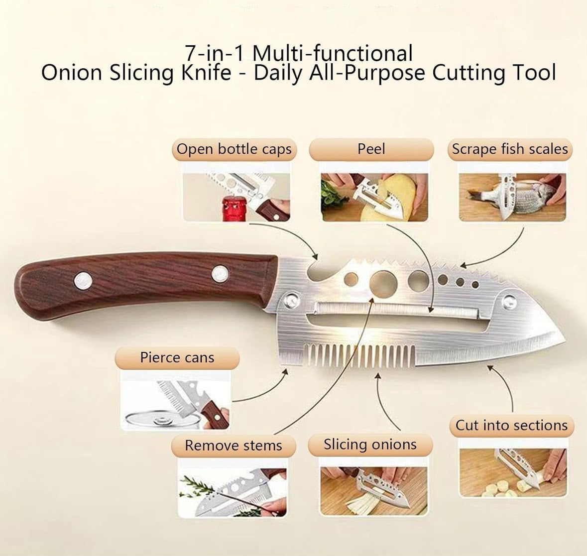 7 in 1 Kitchen Knife Peeler (IMPORTED)