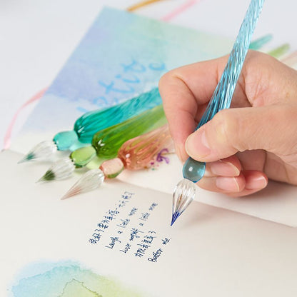 High Quality Handmade Drawing Dip Calligraphy Pen with ink