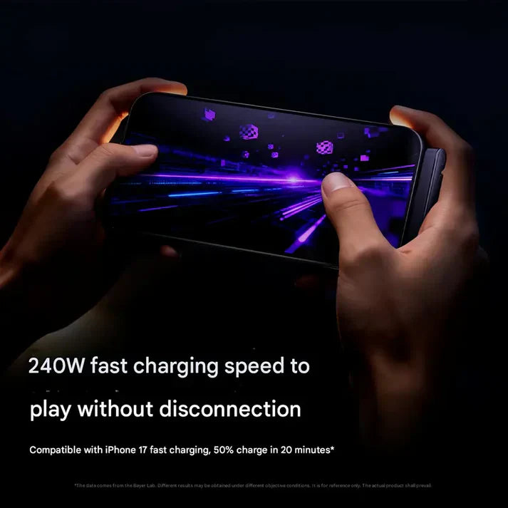 2-in-1 Invisible Holder Charger Cable with Stand - 240W Fast Charging