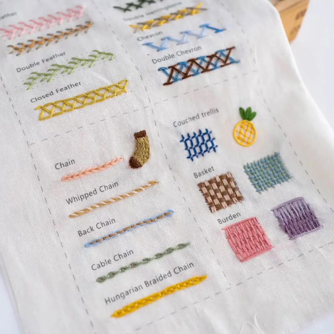 🔥 🌈Beginner-Friendly💕 Embroidery Stitch Book