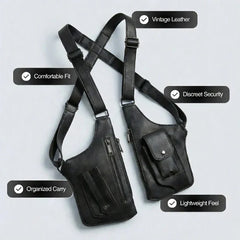 Adjustable Medieval Leather Harness Holster Bag