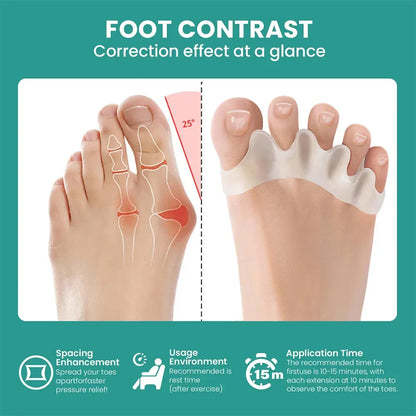 Soft Silicone Toe Spacer & Foot Corrector