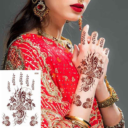 Waterproof Mehndi Stickers Pack of 3