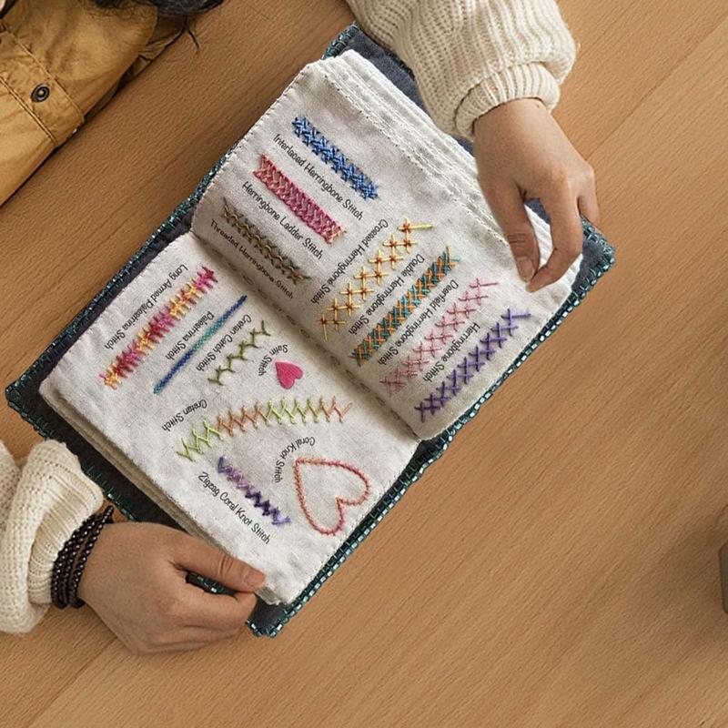 🔥 🌈Beginner-Friendly💕 Embroidery Stitch Book