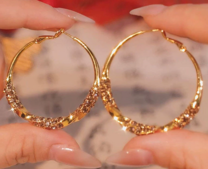 💎Circle Earrings with Zirconia