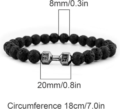 Gym Lava Stone Bracelet