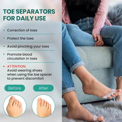 Soft Silicone Toe Spacer & Foot Corrector