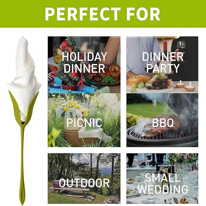 Elegant Floral Napkin Holders For Tables