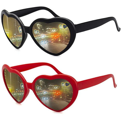 Heart Shaped Effects Glasses Watch The Lights Change To Heart Shape At Night