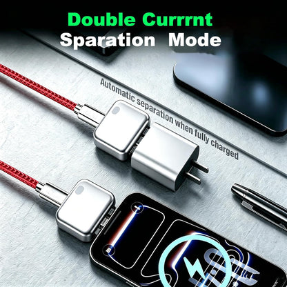140W Automatic Charging Disconnector USB-C Fast Charging Auto Power Cut Off Adapter for Android, iPhone 15/16, Tablets & Laptops