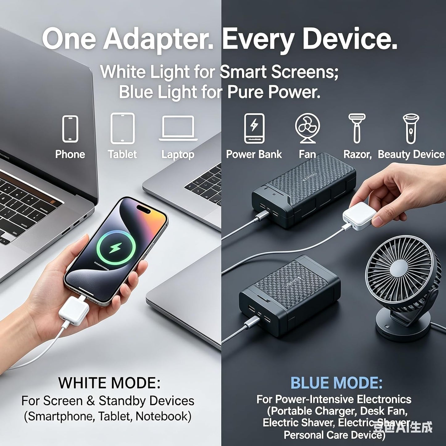 140W Automatic Charging Disconnector USB-C Fast Charging Auto Power Cut Off Adapter for Android, iPhone 15/16, Tablets & Laptops