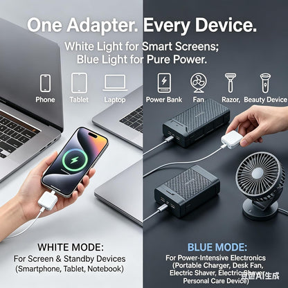 140W Automatic Charging Disconnector USB-C Fast Charging Auto Power Cut Off Adapter for Android, iPhone 15/16, Tablets & Laptops