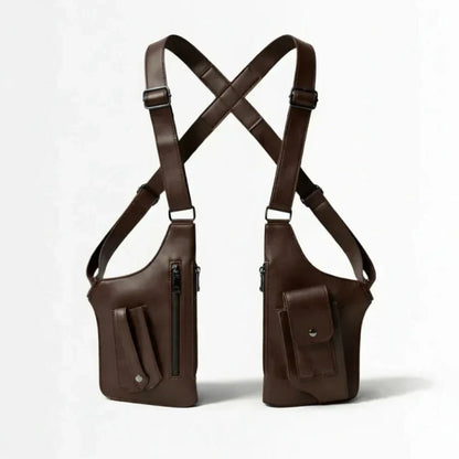 Adjustable Medieval Leather Harness Holster Bag