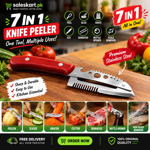 7 in 1 Kitchen Knife Peeler (IMPORTED)