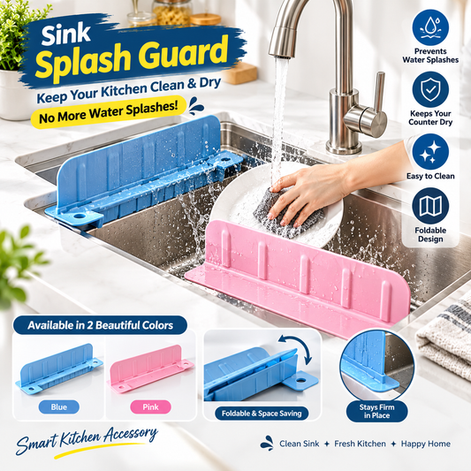 Kitchen Sink Guard – Splash Protector and Organizer